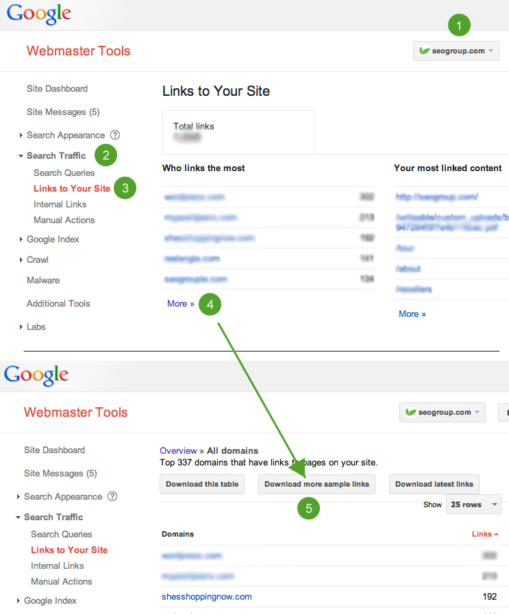 How to disavow spammy website links