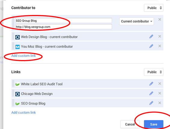 Google Authorship Setup