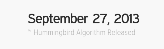 google-hummingbird-launch-date