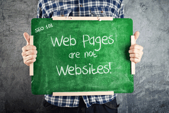 Web Pages versus Web Sites