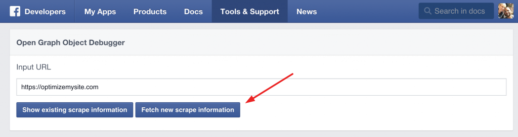 Fetch Scrape Facebook Tool