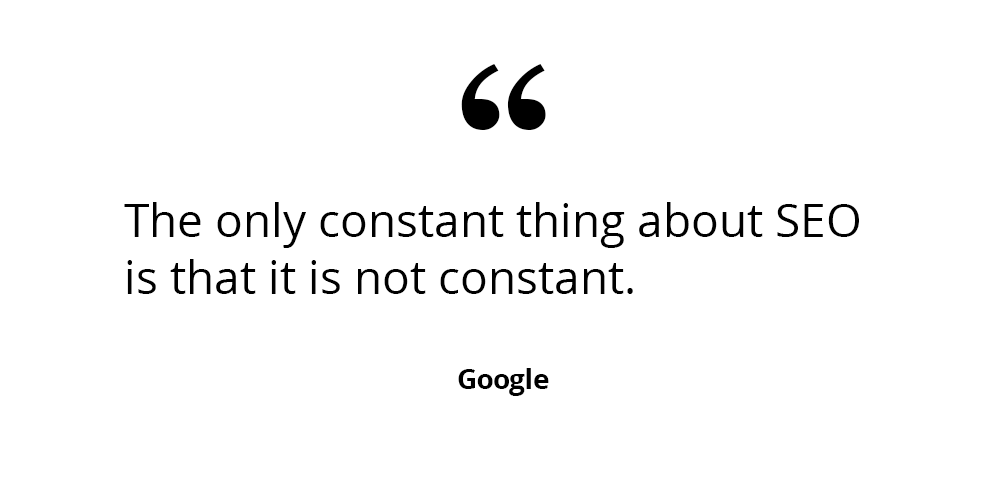 Google seo quote