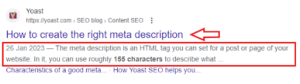 Meta description